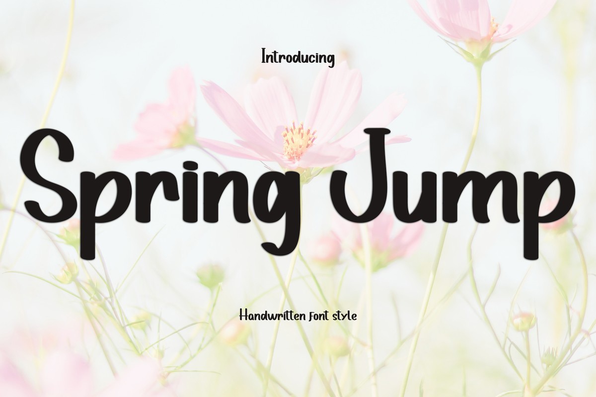 Spring Jump Font preview