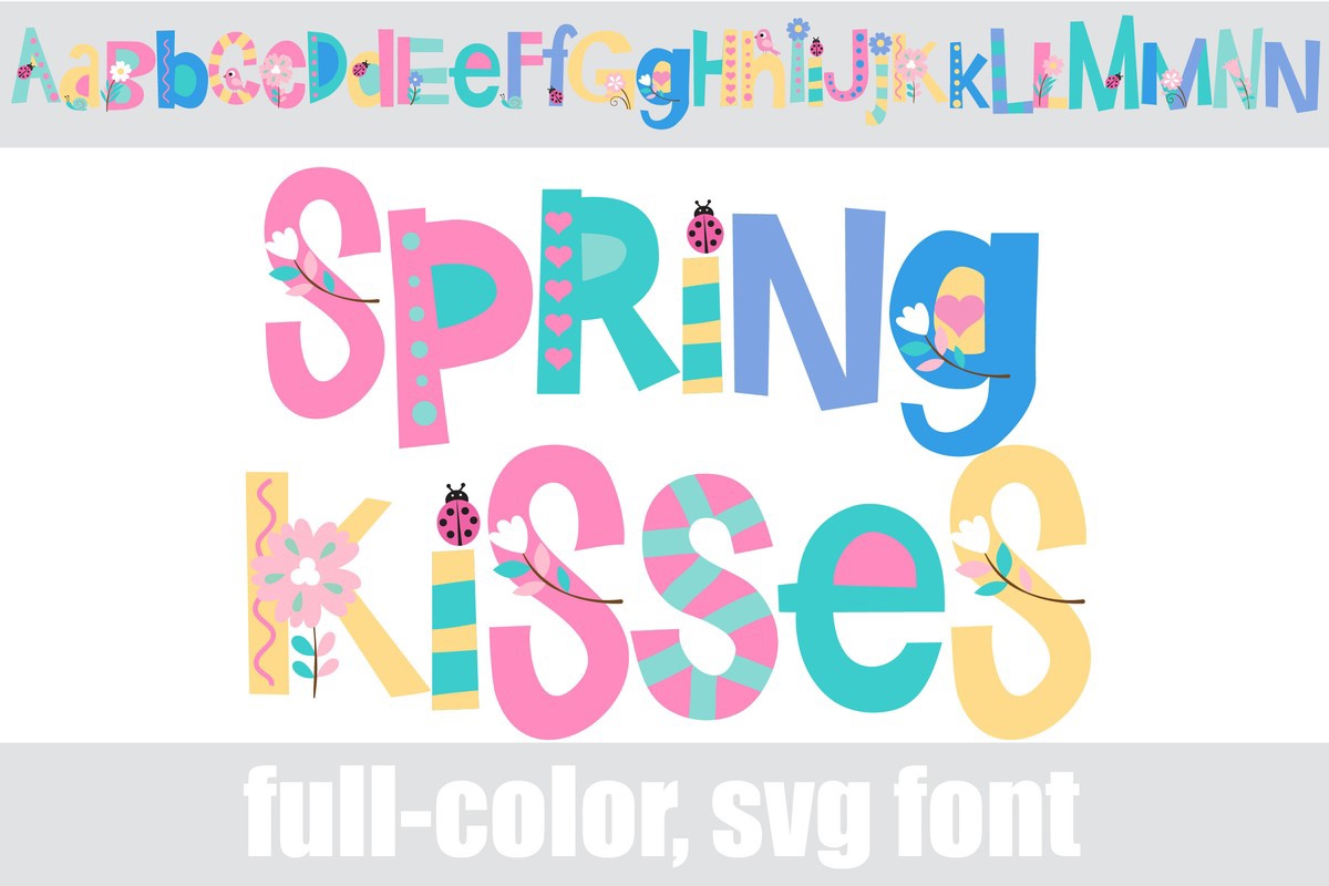 Spring Kisses CF Font preview