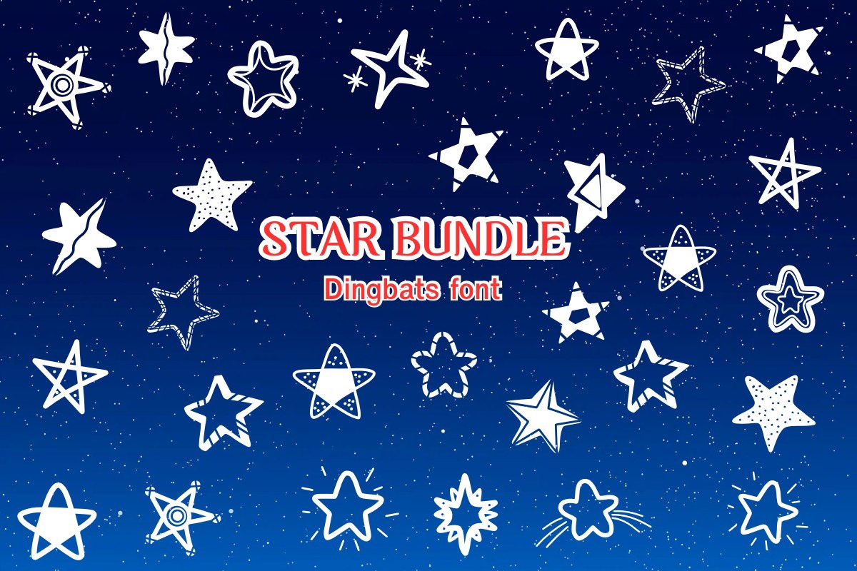 Star Bundle Font preview