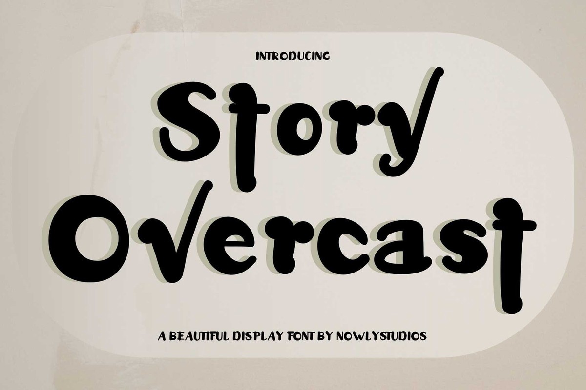 Story Overcast Font preview