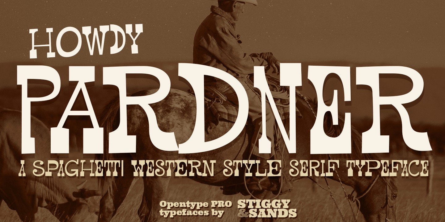 Pardner Font preview