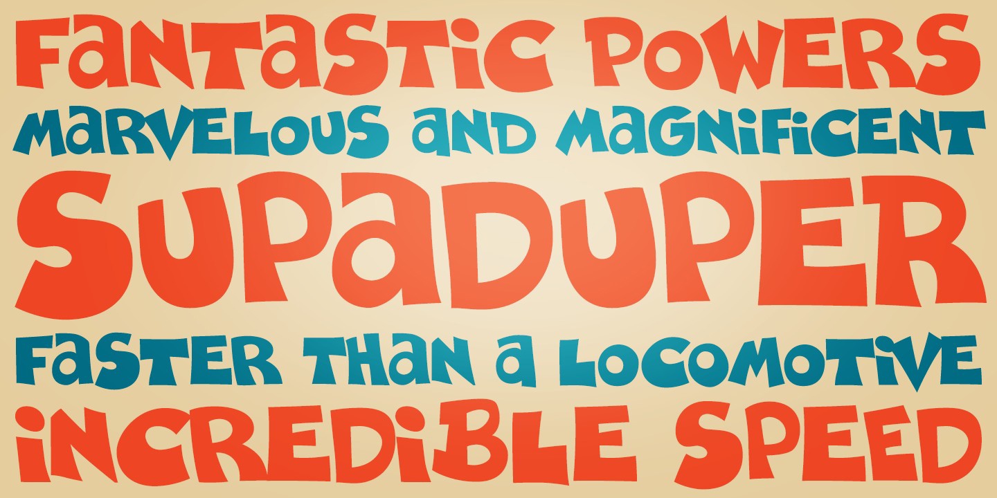 Supaduper PB Font preview