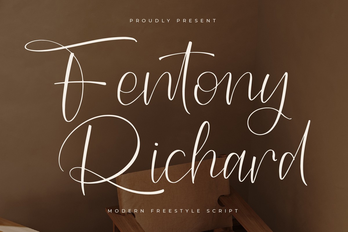 Fentony Richard Regular Font preview