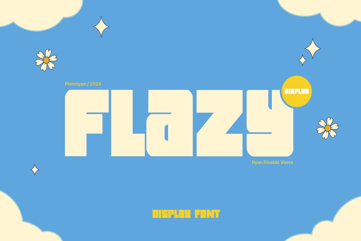 Flazy Regular Font preview