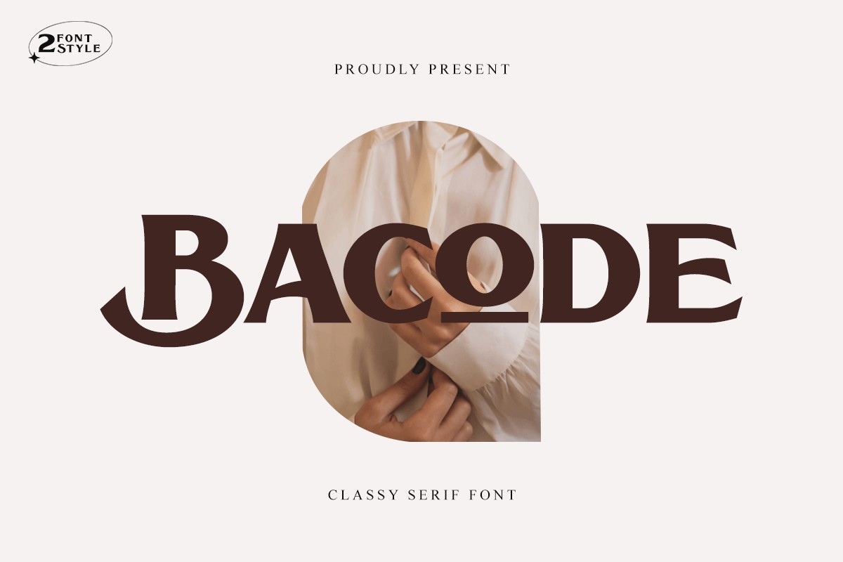 Bacоde Font preview