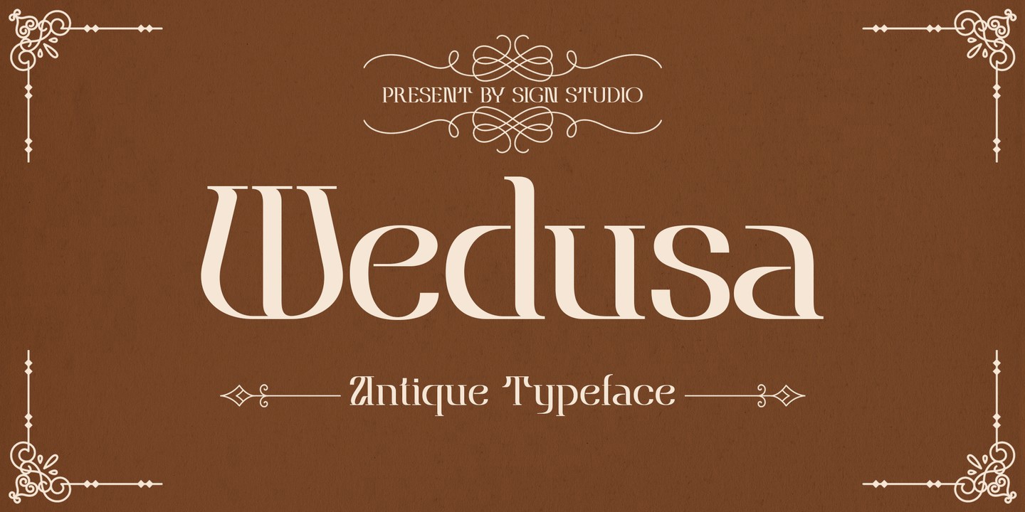 Wedusa Font preview