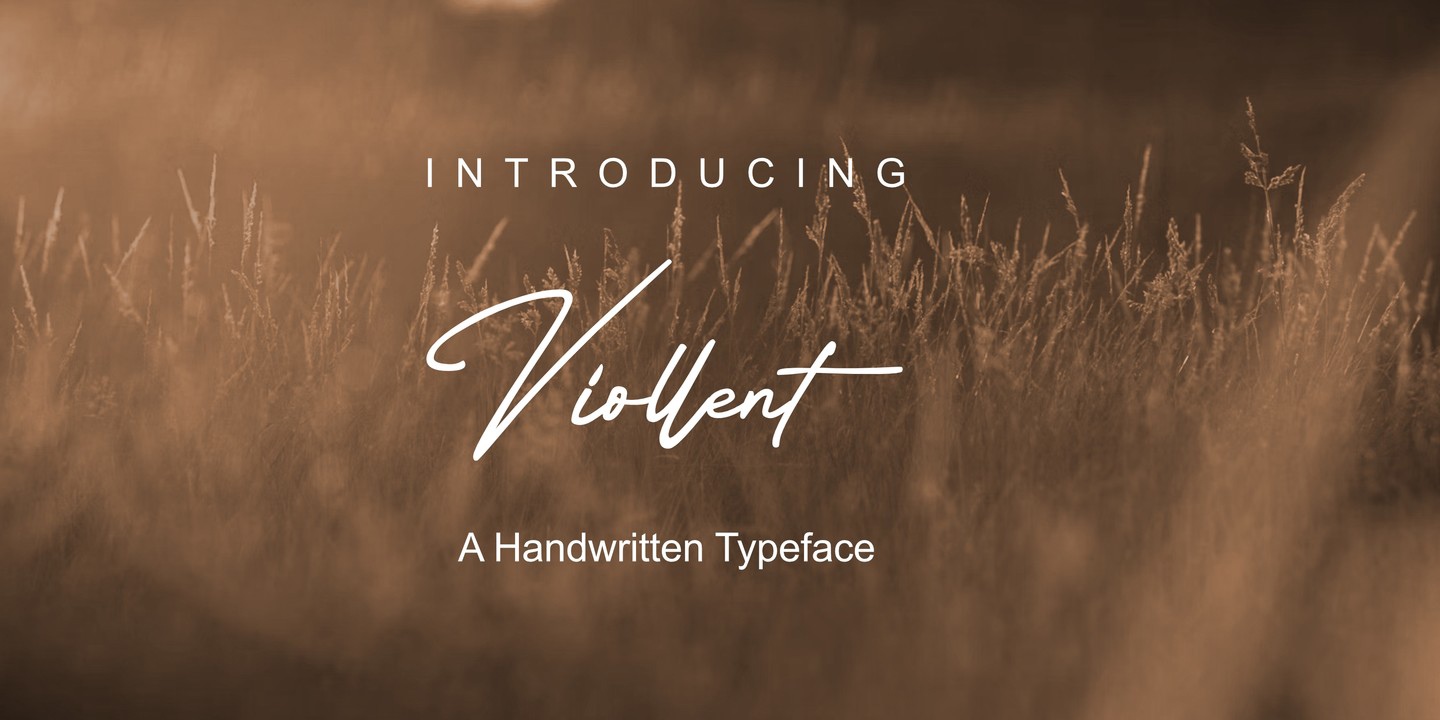 Viollents Regular Font preview