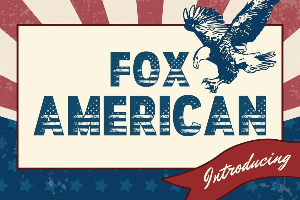 Fox American Regular Font preview