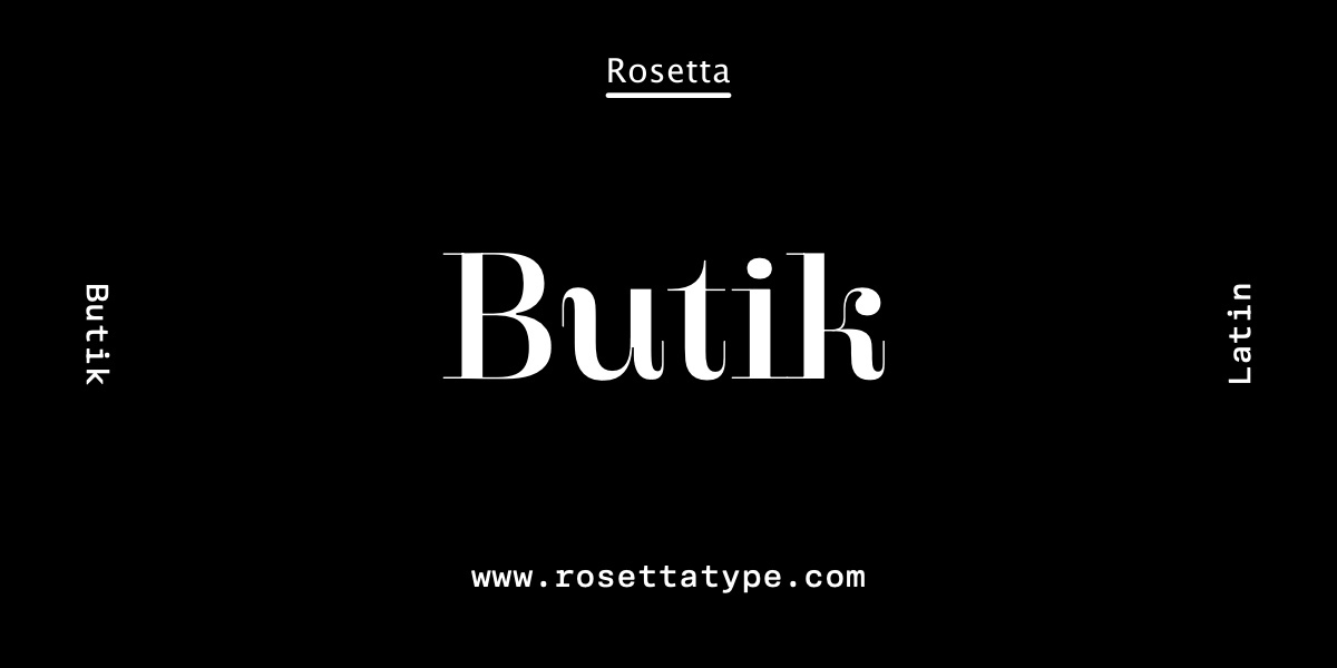 Butik Display Font preview