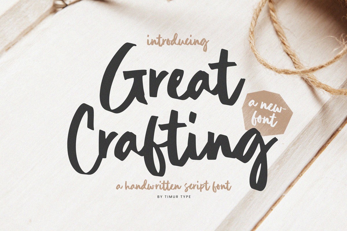 Great Crafting Regular Font preview