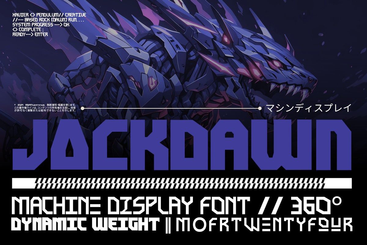 Jackdawn Semi Bold Font preview