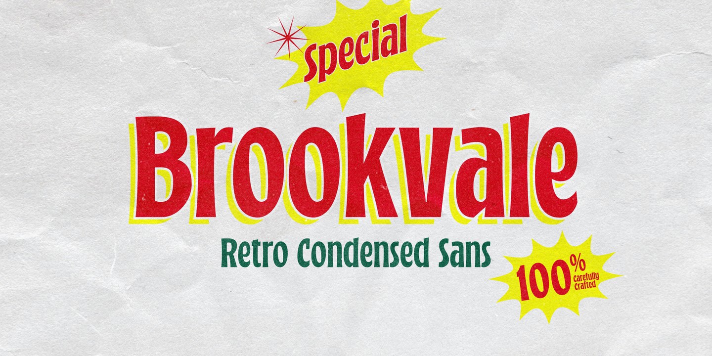 Brookvale Font preview