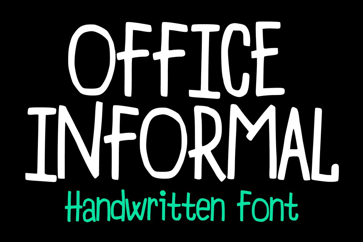 Office Informal Regular Font preview