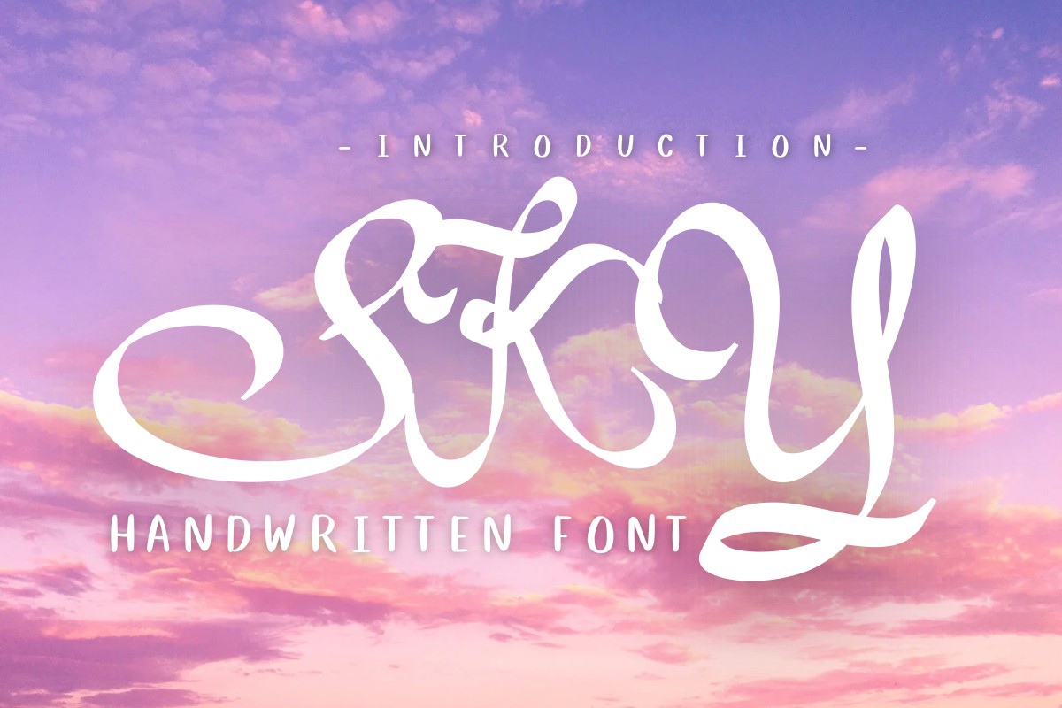 Sky Font preview