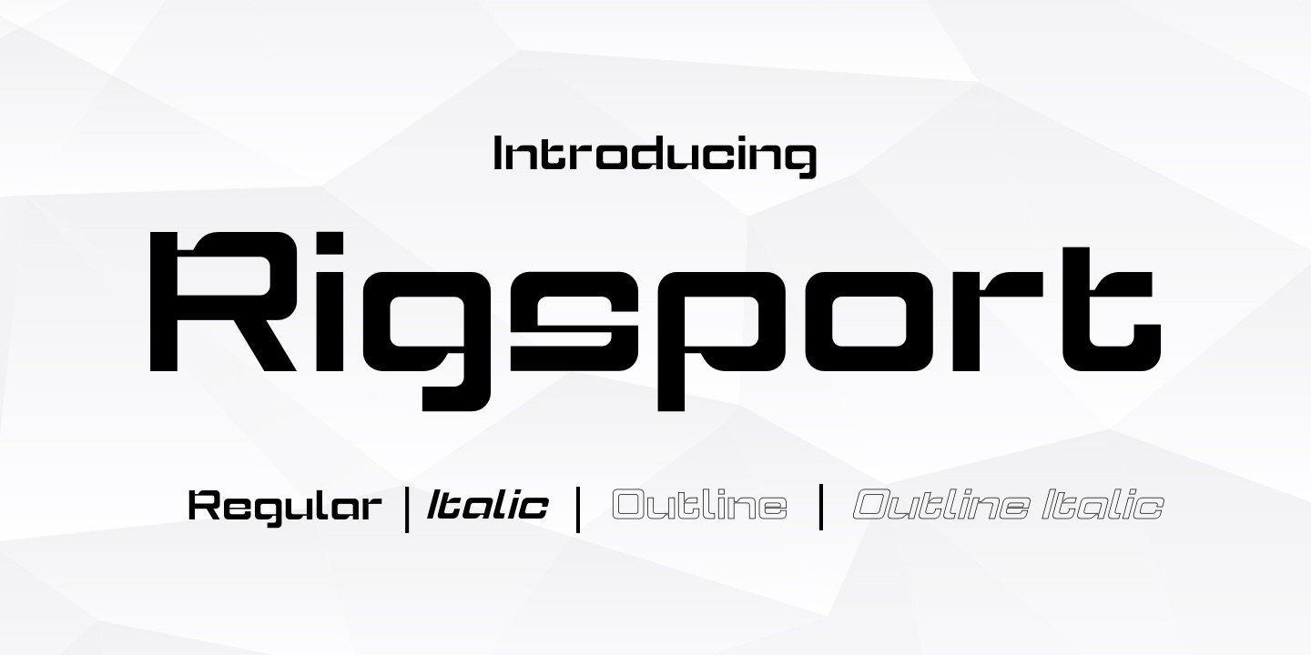 Rigsport Italic Font preview