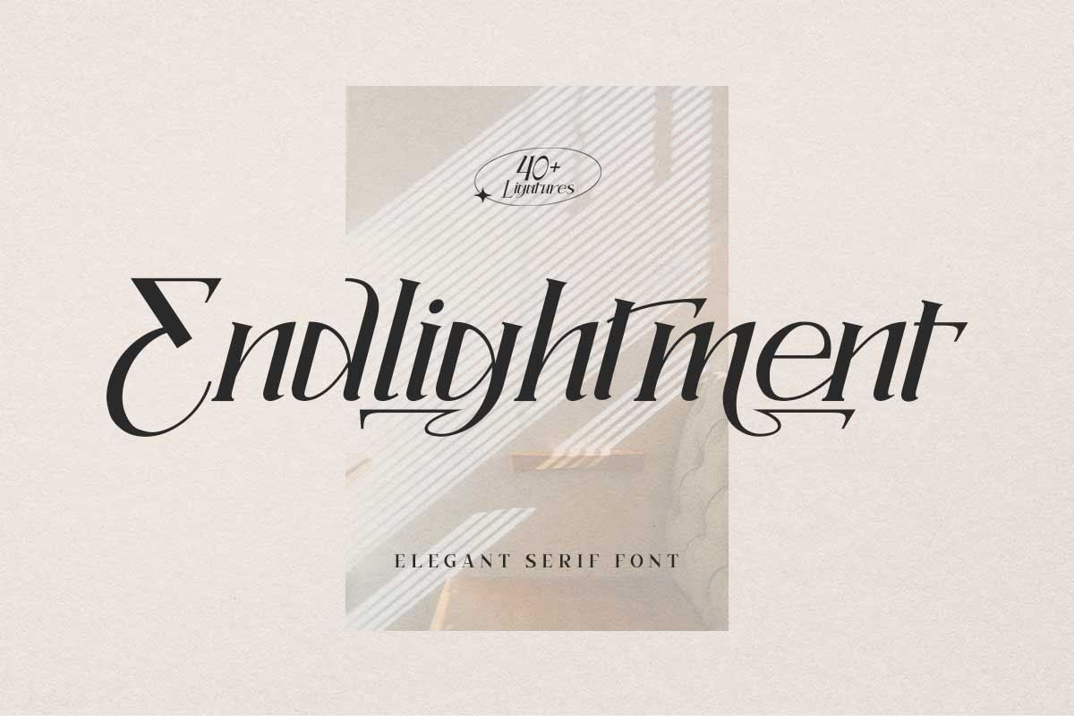 Endlightment Font preview