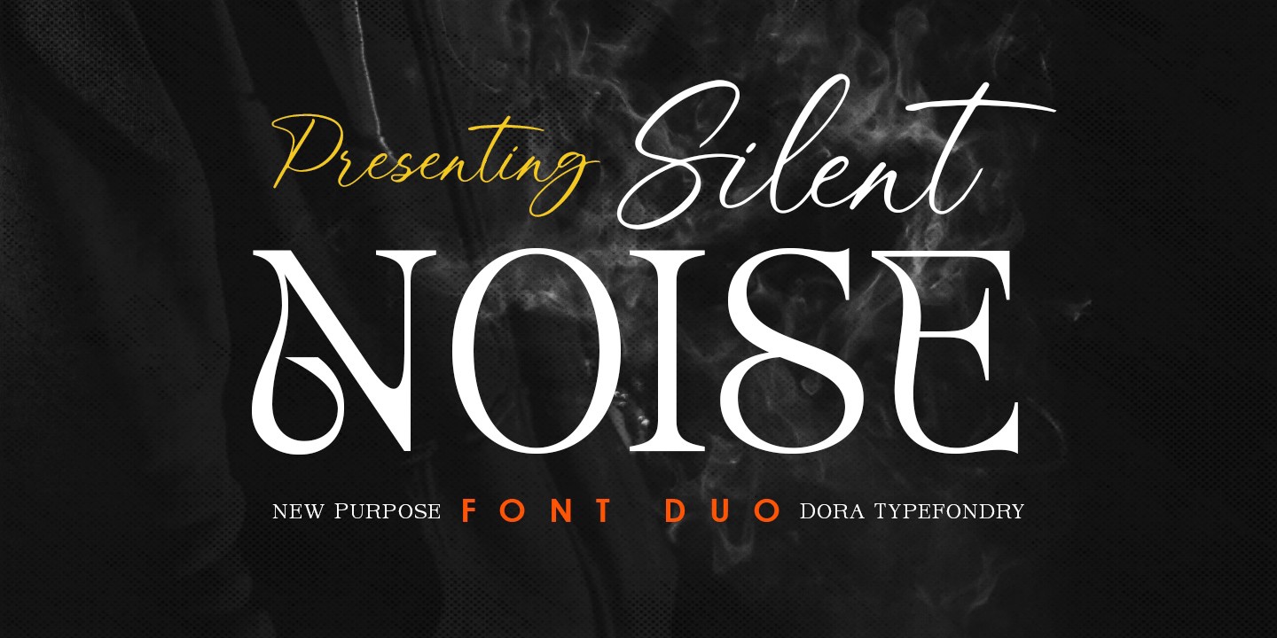 Silent Noise Regular Font preview