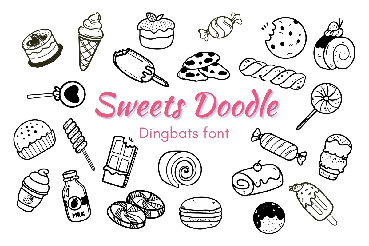 Sweets Doodle Regular Font preview