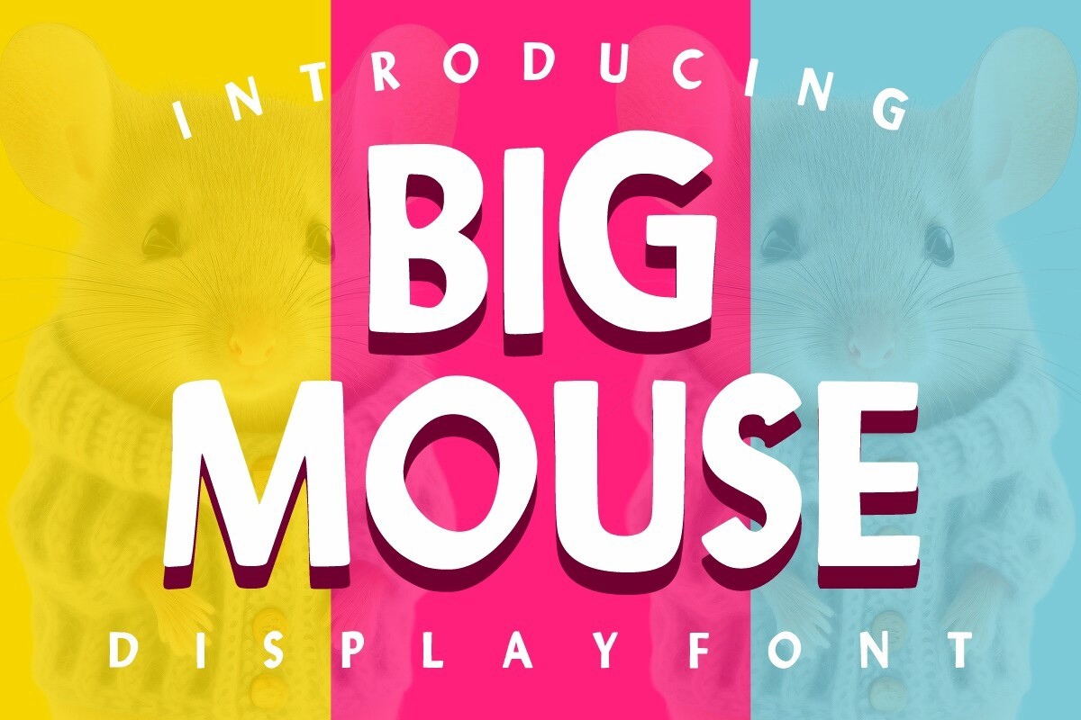 Big Mouse Font preview