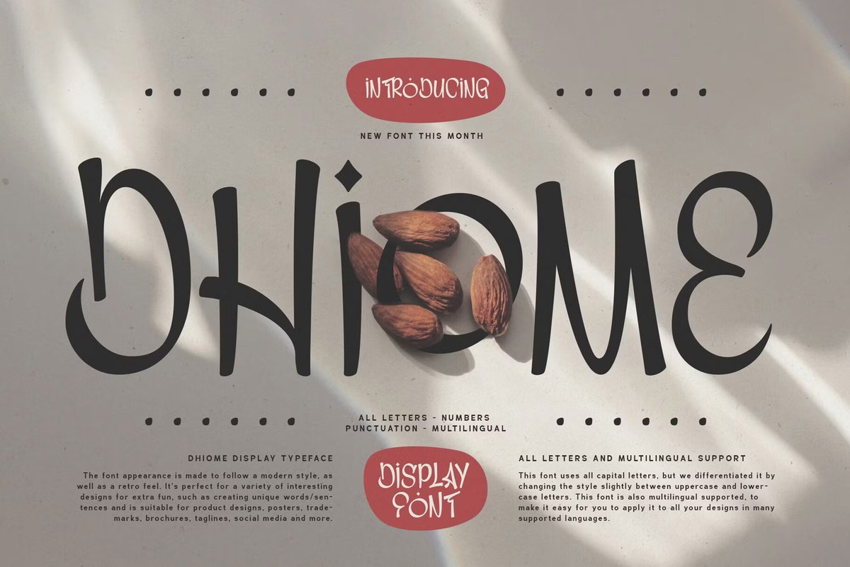 Dhiome Regular Font preview