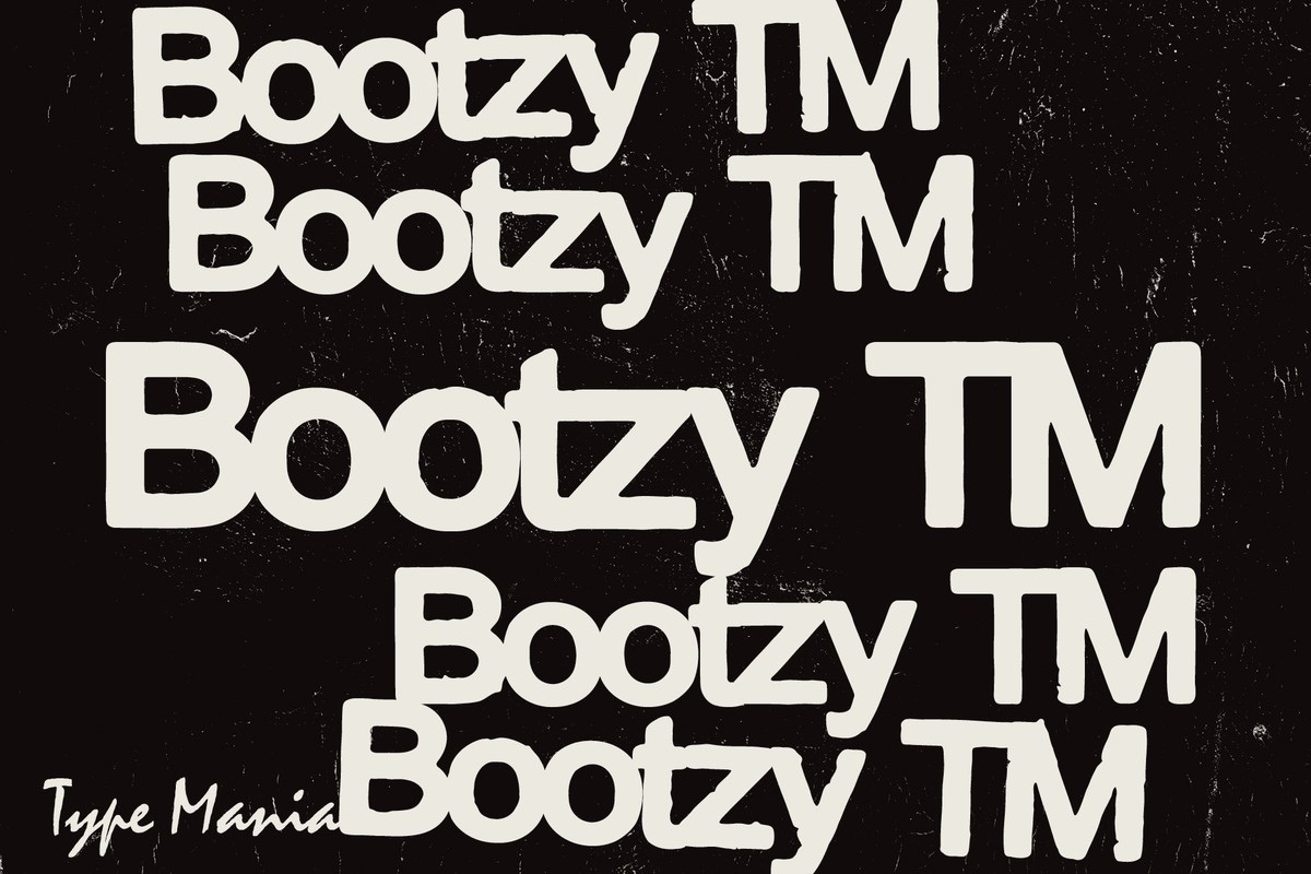 Bootzy TM Regular Font preview