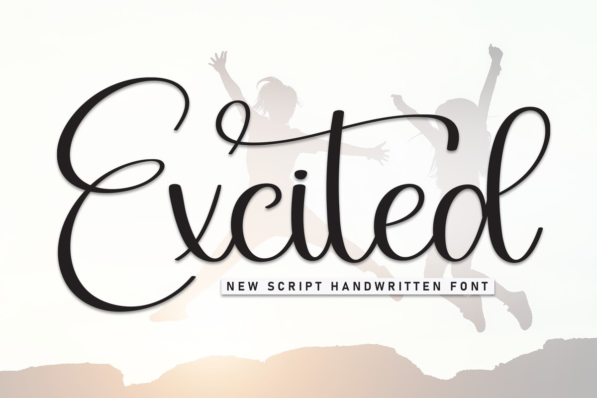 Excited Font preview