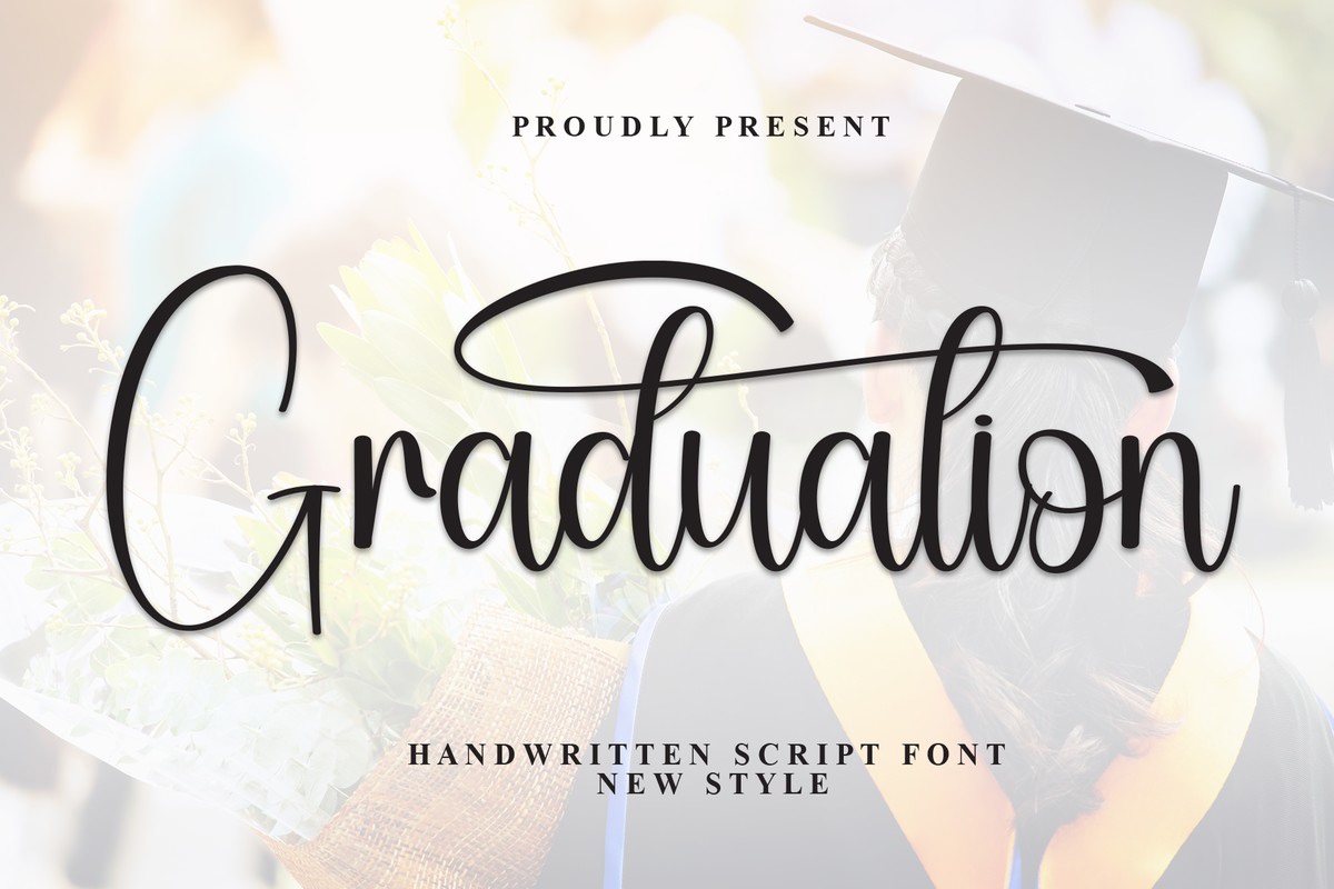 Graduаtion Font preview