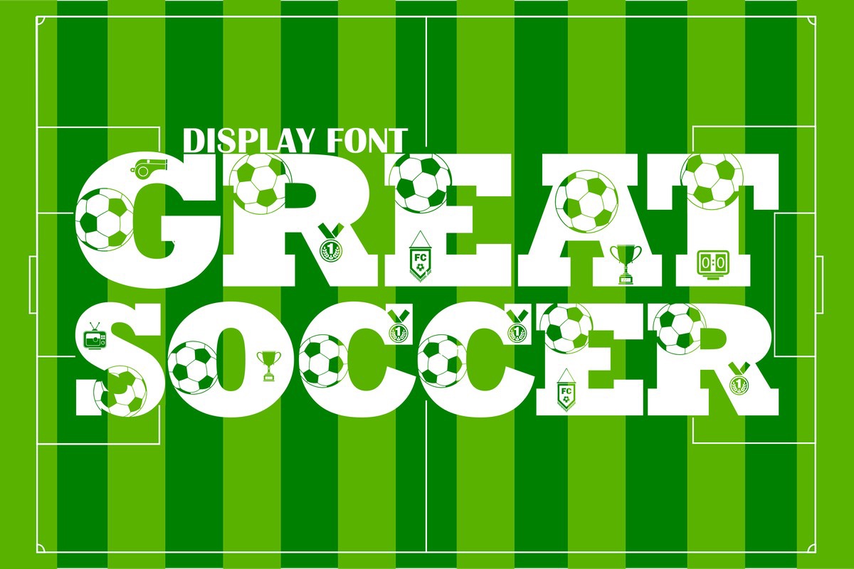 Great Soccer Regular Font preview