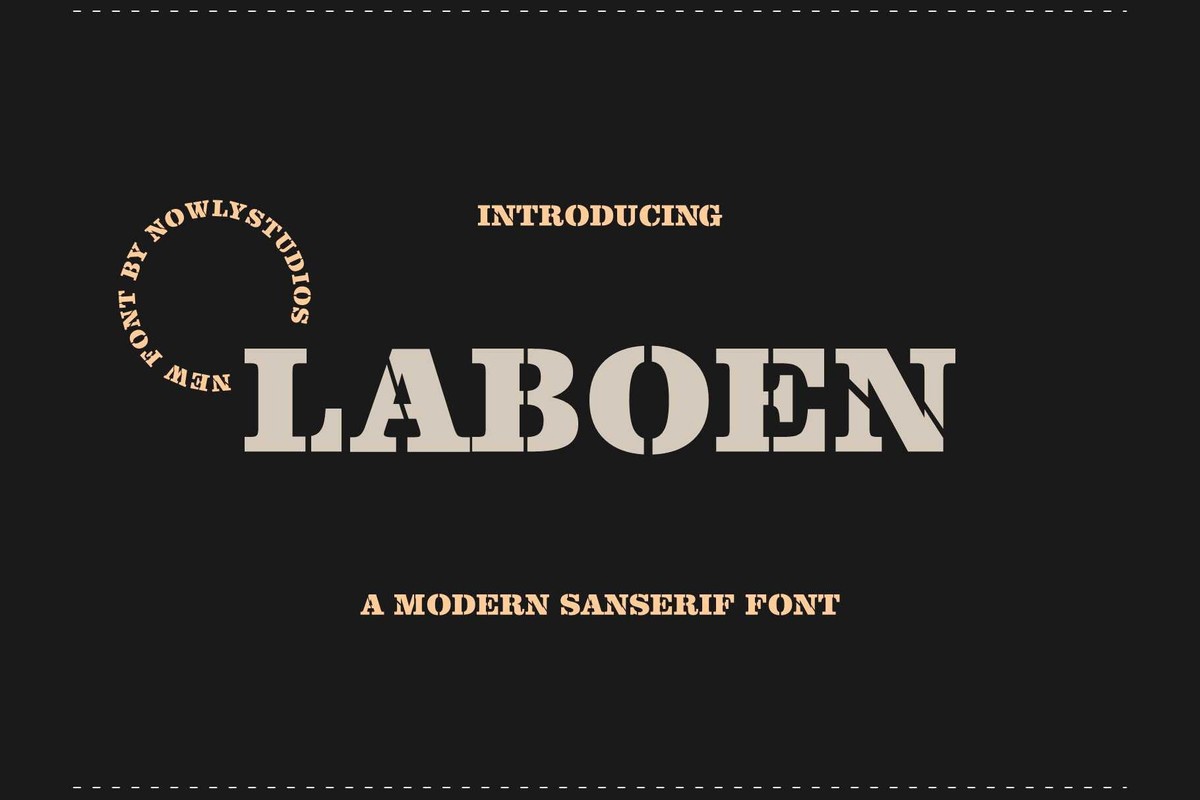 Laboen Font preview