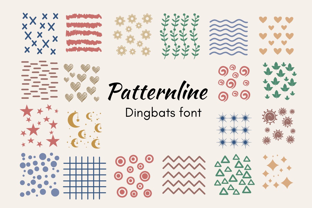 Patternline Font preview