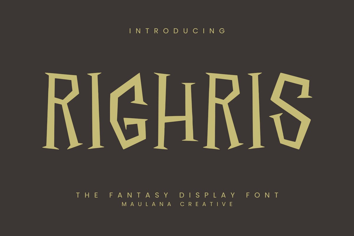 Righris Regular Font preview