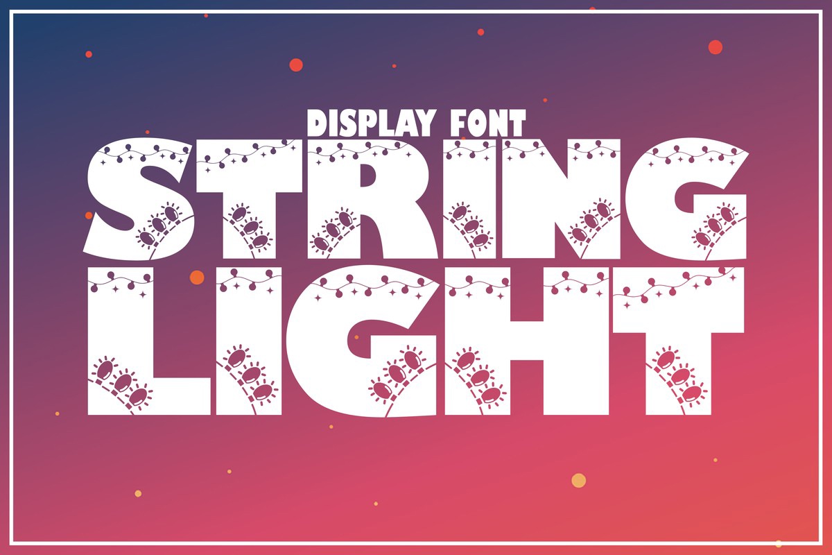 String Light Regular Font preview