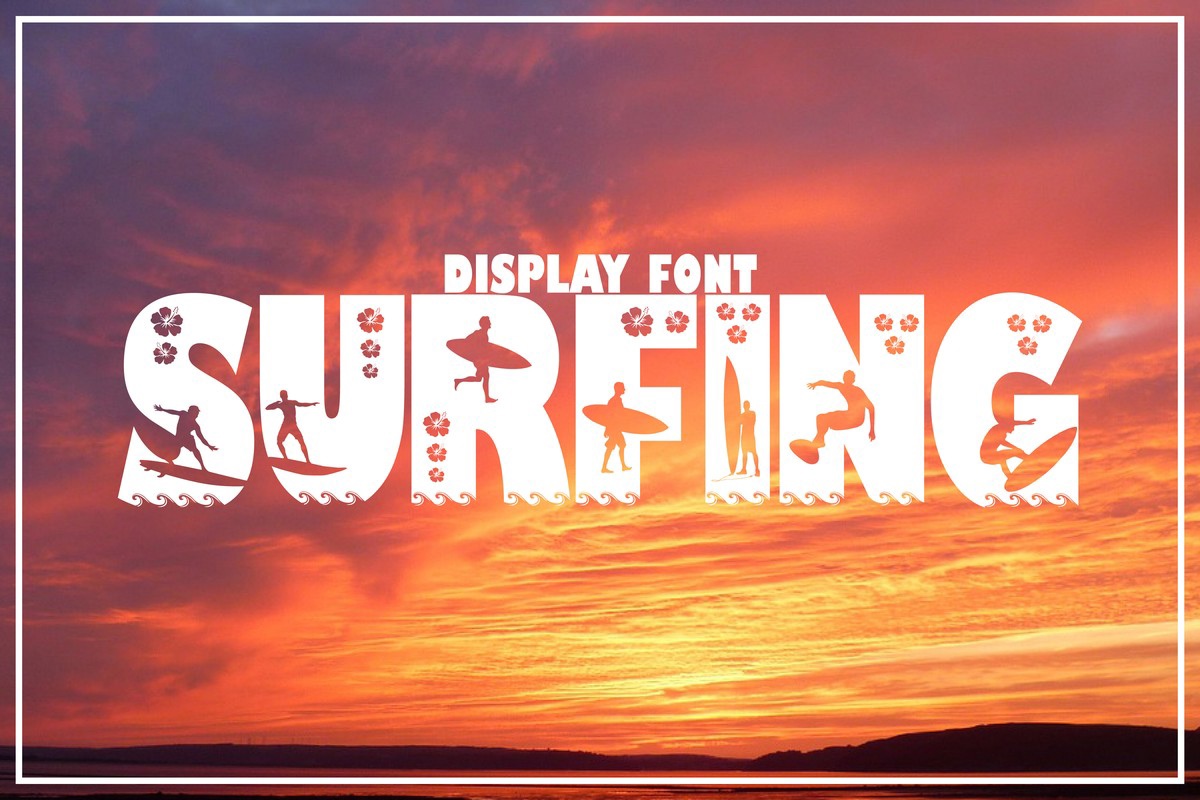 Surfing Font preview