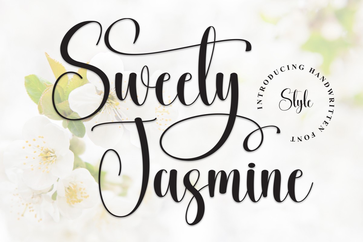 Sweety Jasmine Font preview