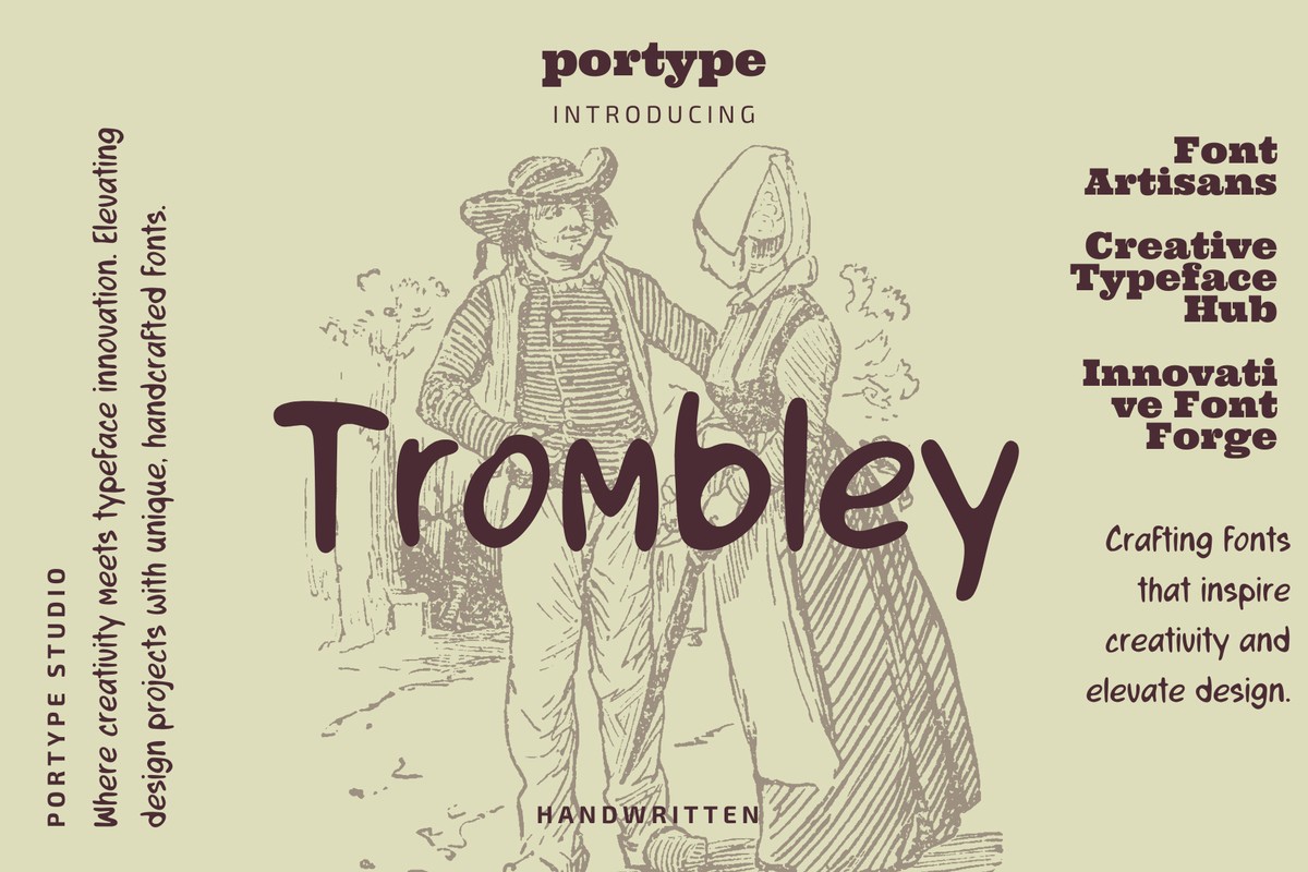 Trombley Regular Font preview