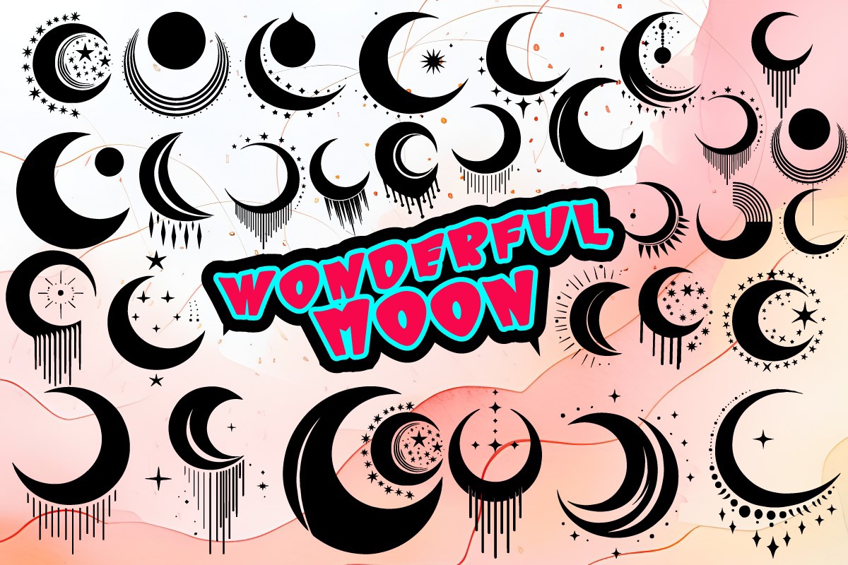 Wonderful Moon Font preview