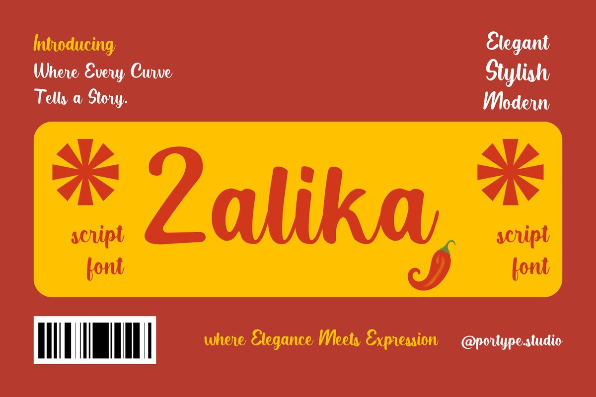 Zalika Font preview