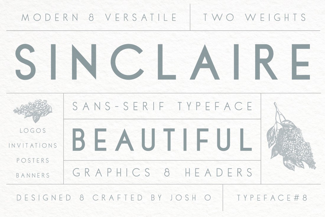 Sinclaire Font preview