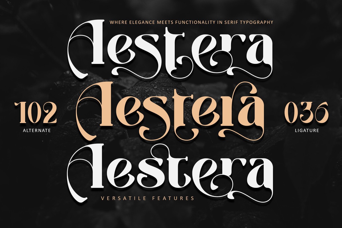 Aestera Font preview