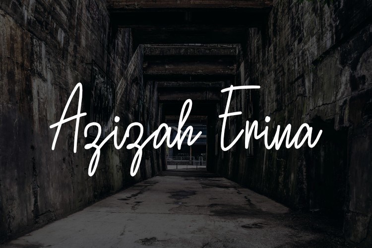 Azizah Erina Regular Font preview