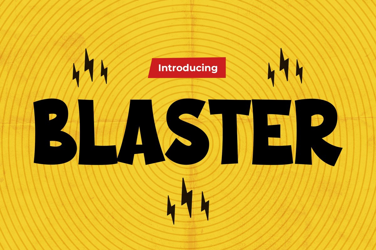 Blaster Regular Font preview