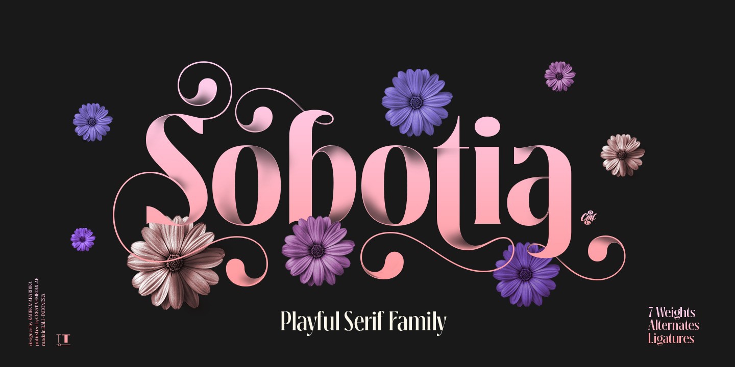 Sobotia Thin Font preview