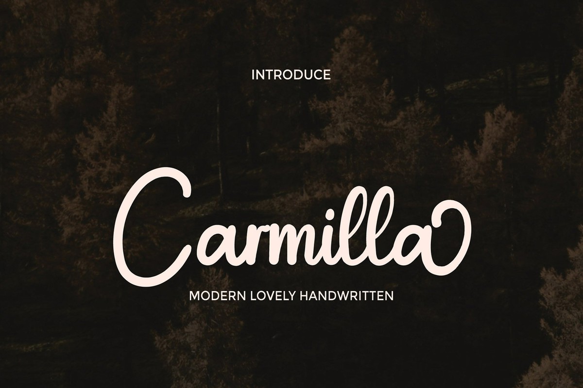 Carmilla Font preview