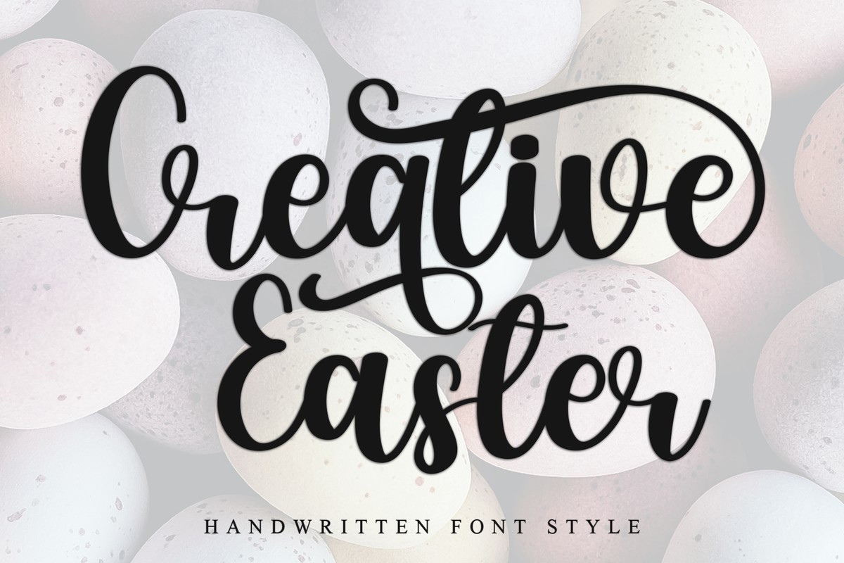 Creative Easter Font preview