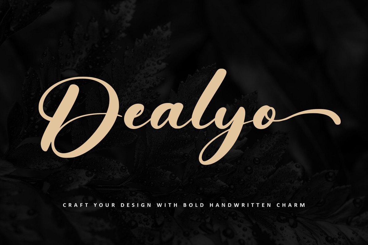 Dealyo Italic Font preview