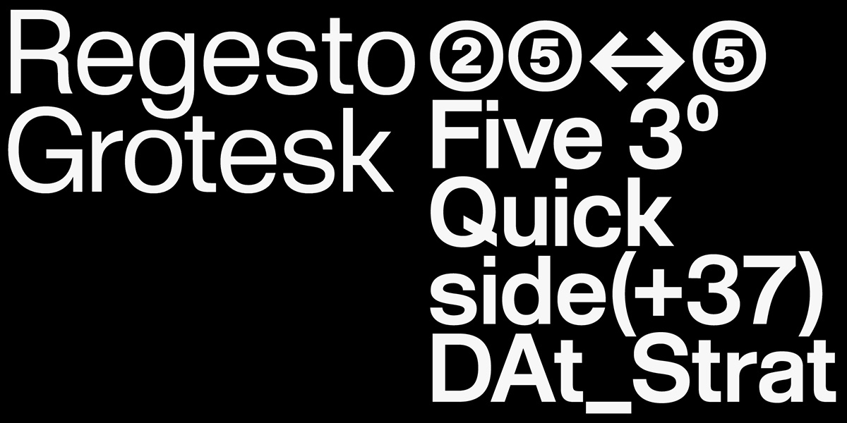 Regesto Grotesk Font preview