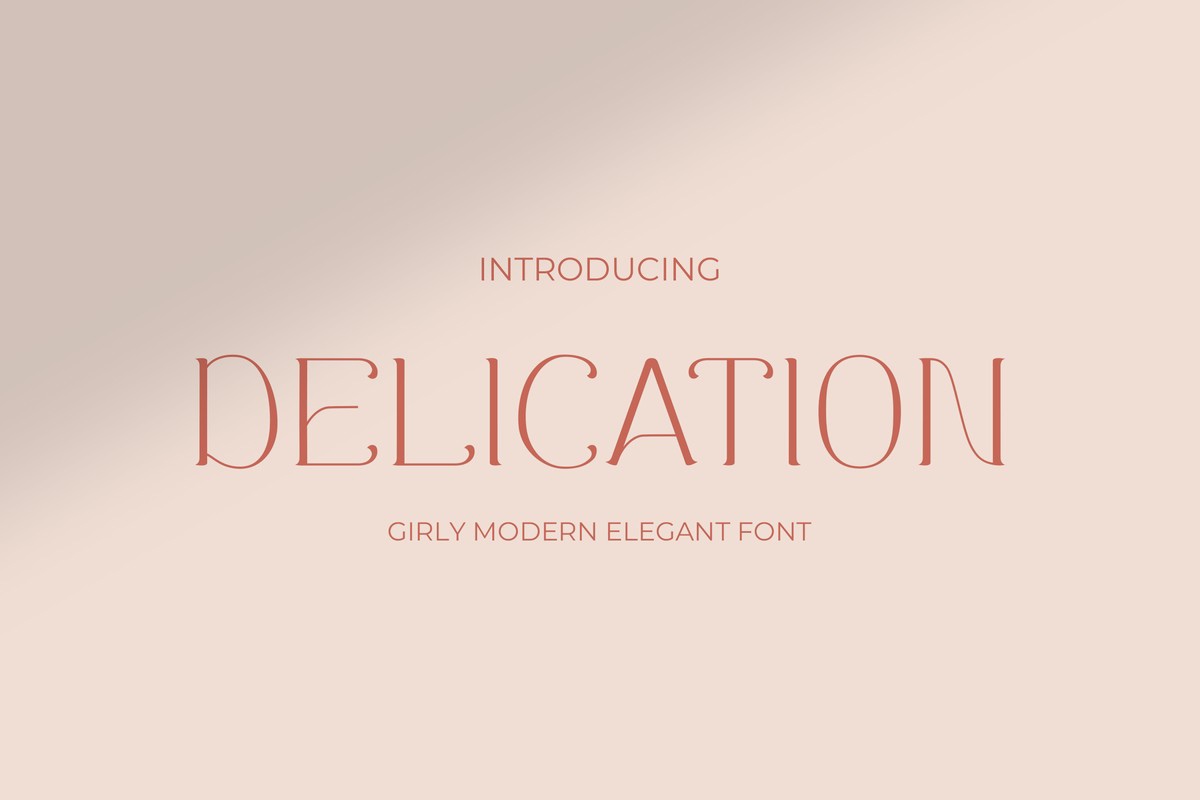 Delication Font preview