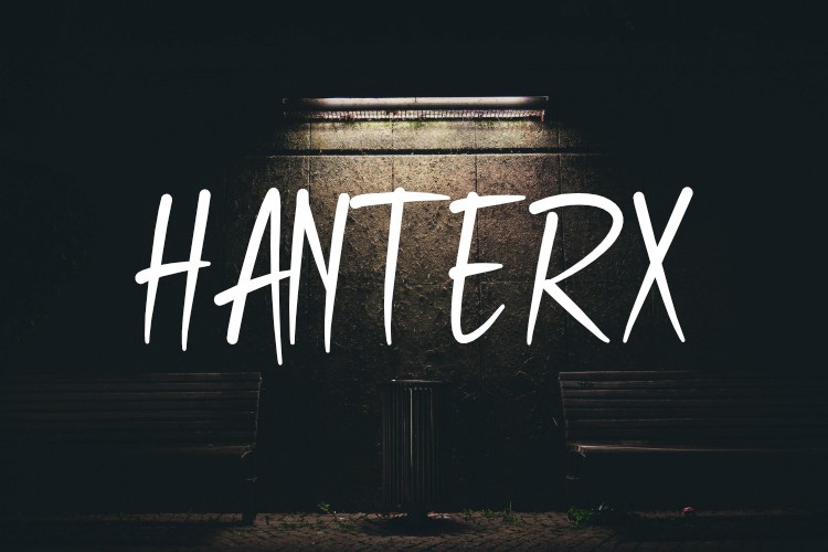 Hanterx Font preview