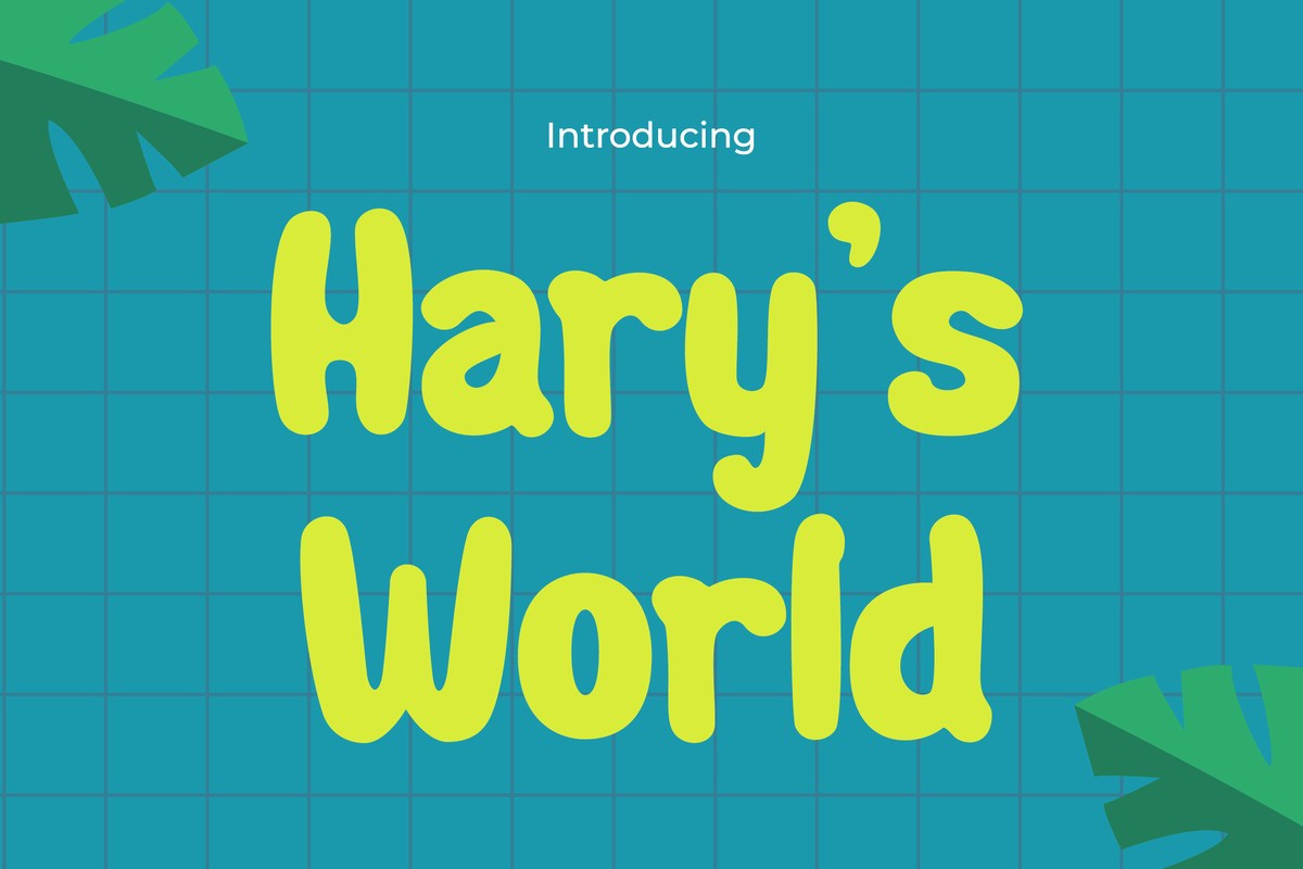 Harys World Regular Font preview