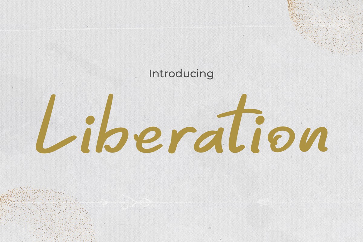 Liberation Font preview